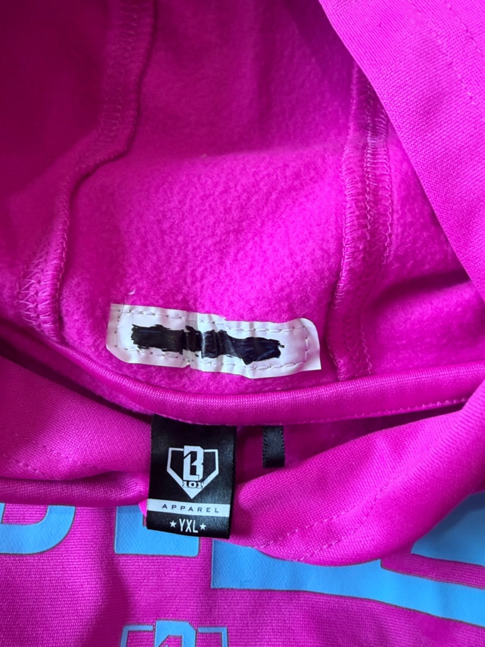 BL101 Boys Pink and Blue Short Sleeve Sweatshirt Size XL - Picture 4 of 5